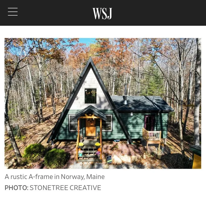 wall street journal real estate article a frame house